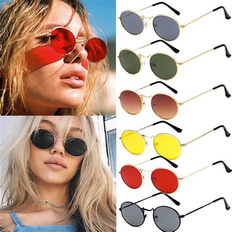 Retro Oval UV400 Sunglasses for Women 